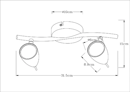 Спот Arte Lamp REGISTA A1966AP-2GY